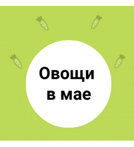 Овощи в мае