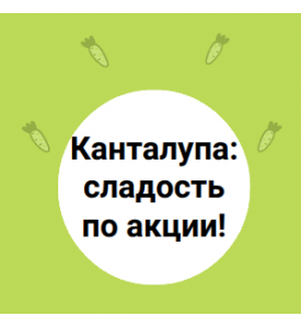 Канталупа: сладость по акции!
