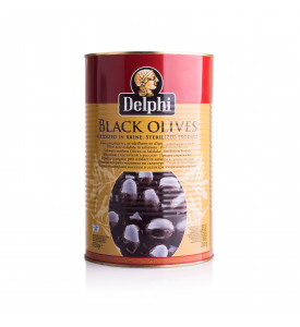 Маслины большая банка 4250г, без косточки Delphi, Греция